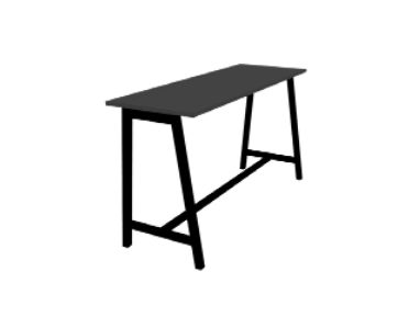 Cat High Table - Black