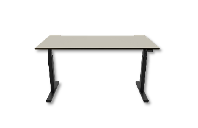 Hi-Lo Single Desk - Black