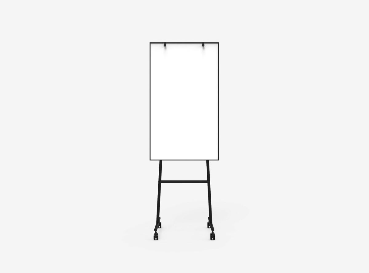 One Mobile Whiteboard - Black Frame