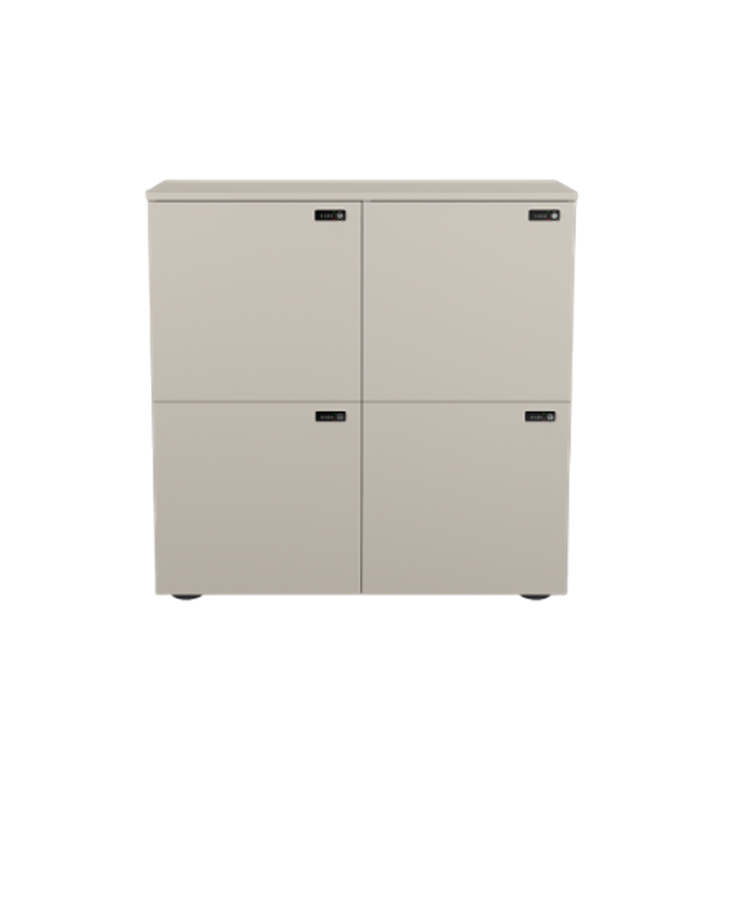 4-Door Locker Unit with Combi Lock