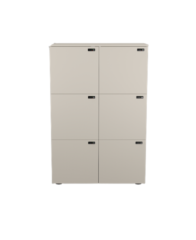 6-Door Locker Unit with Combi Lock